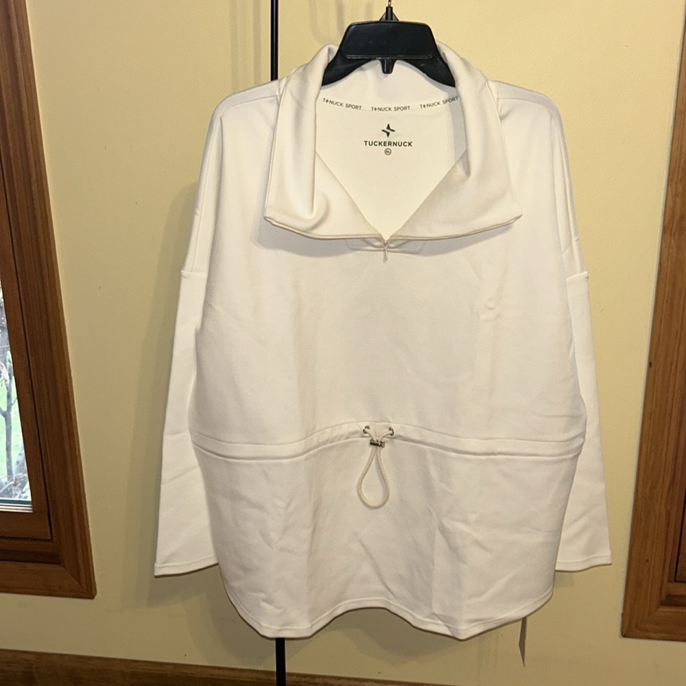 TNUCK SPORT
White Cinched Natalie Quarter Zip - Picture 6 of 11